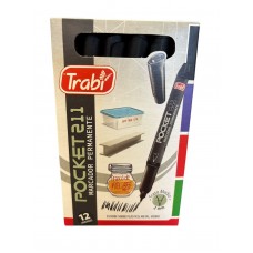 MARCADOR TRABI 211 POCKET x 12u