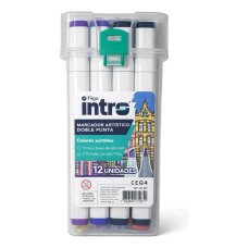 MARCADOR INTRO DOBLE PUNTA x 12
