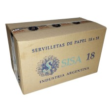 SERVILLETA SISA CONFITERIA 18x18cm caja x 0.8kg