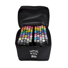 MARCADOR TALBOT BLACK DOBLE PUNTA x 80u