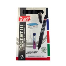 MARCADOR TRABI 111 POCKET x 12u
