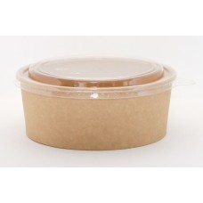 ENSALADERA POLIPAPEL REDONDA CON TAPA 1300ml x 300u
