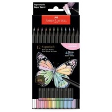 LAPICES COLOR FABER CASTELL SUPERSOFT PASTEL x 12u