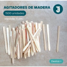 AGITADOR MADERA 11cm x 1500u