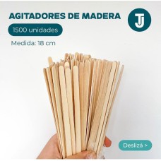 AGITADOR MADERA 18cm x 1500u