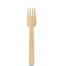 TENEDOR MADERA 17cm x 50u