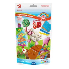 DIDO ANIMALES DE GRANJA C/MOLDES +3años.