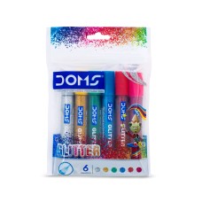 ADHESIVO GLITTER DOMS COLOR 10ml x 6u