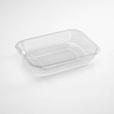 BANDEJA PLASTICA PET 105 RECTANGULAR CON TAPA COTNYL x 10u