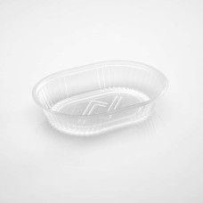 BANDEJA PLASTICA PP 105 OVALADA CON TAPA x 10u