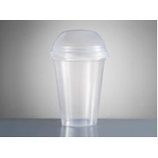 VASO TOLEDO 325cc CON TAPA SORBETE x 10u