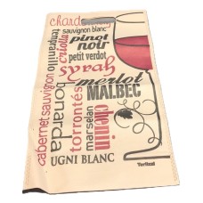 BOLSA TELA VINO 22.5x45cm RIÑON x 25u