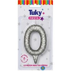 VELA TUKY NUMERO GIBRE PLATA x u