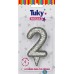 VELA TUKY NUMERO GIBRE PLATA x u