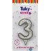 VELA TUKY NUMERO GIBRE PLATA x u