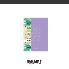AG.ROME A6 2DxP.CARTONE C/ESPIRAL.